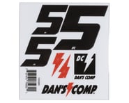 Dan's Comp BMX Numbers (Black) (2" x 2, 3" x 1) (5) | product-also-purchased
